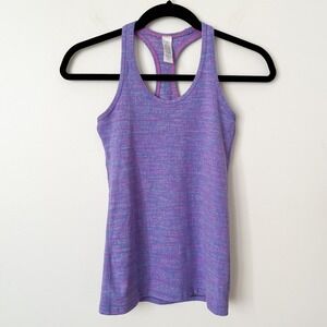 Iviva Lululemon Racerback Tank Top Girls 12 Purple Pink Blue Athletic Activewear